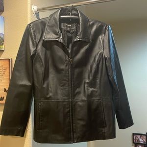 Black Colebrook leather jacket